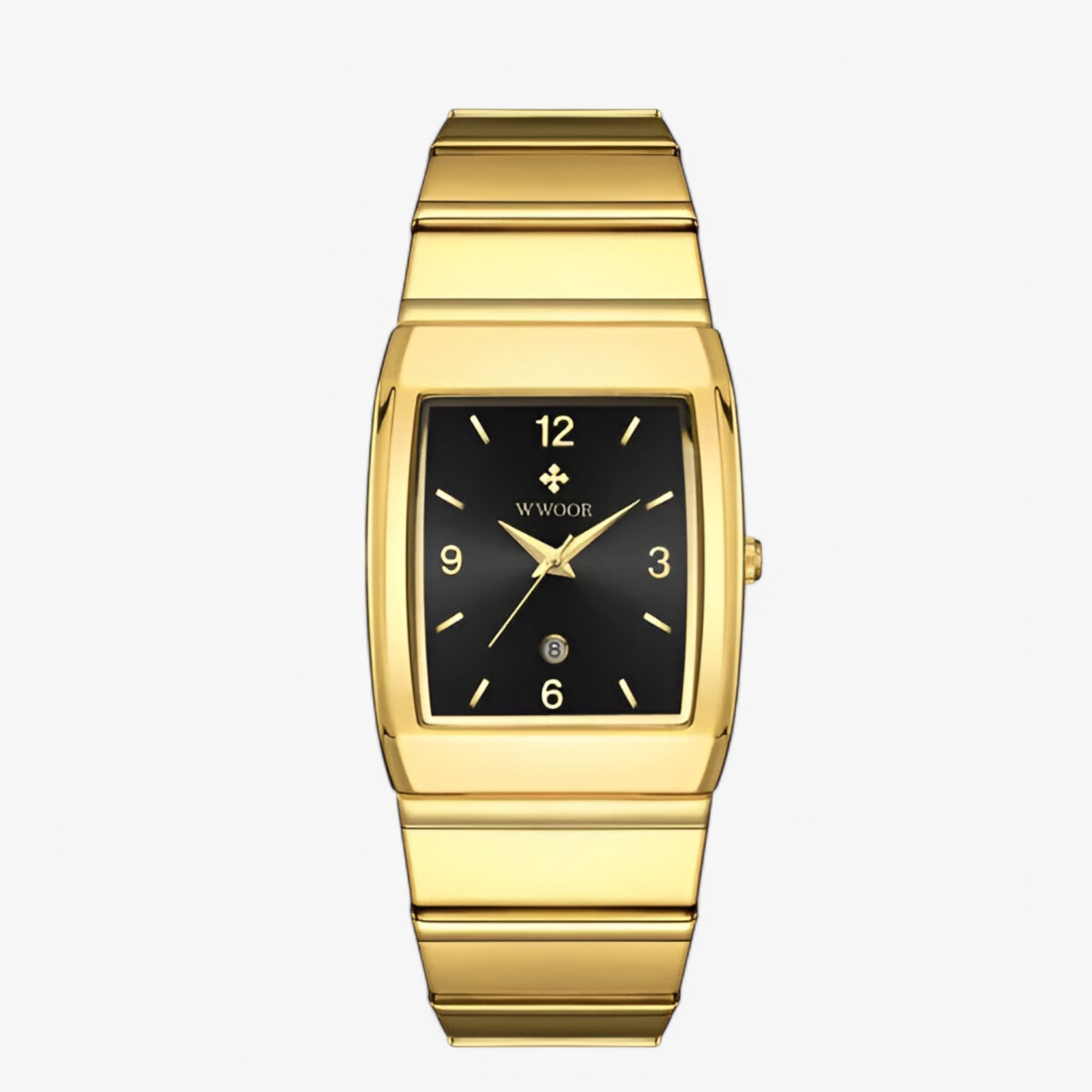 watches : Horloge Heren Goud Zilver - Casual Luxe Herenhorloge in Zwart goud van Pantino