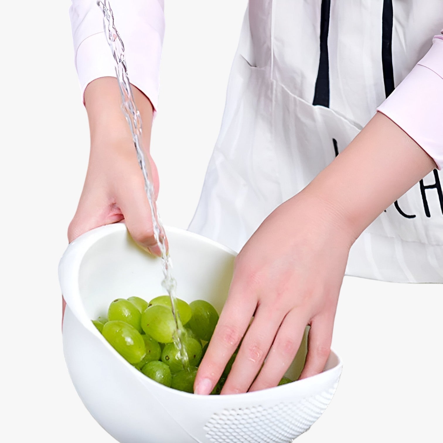 home & garden : Multifunctioneel Rijst - En Groentevaatje van Emma - Wit in van Pantino