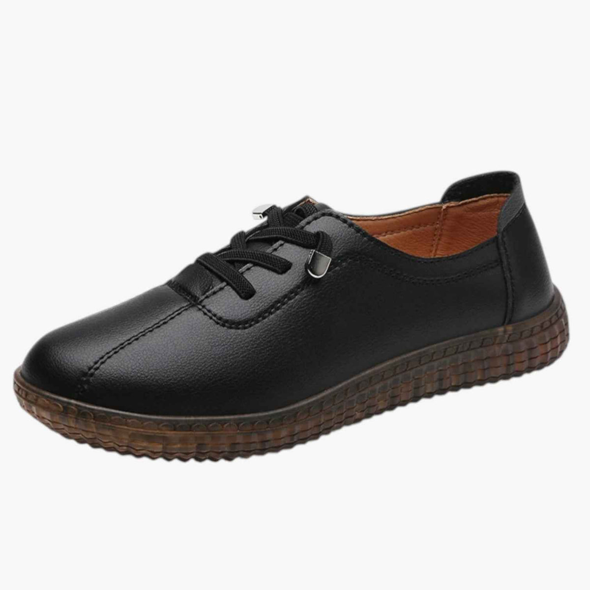 Shoes : Sneakers van echt leer: zacht, ademend en voor de zomer in Nero van Pantinoshop