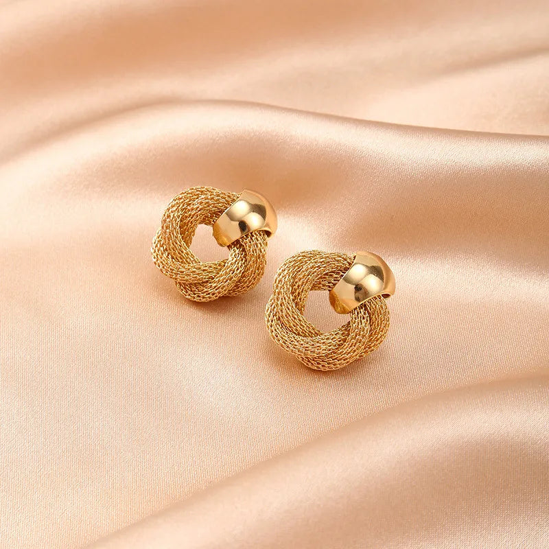 Earrings : Oorbellen Goud - Vintage Gedraaide - Elegante Feestjuwelen in van Pantino