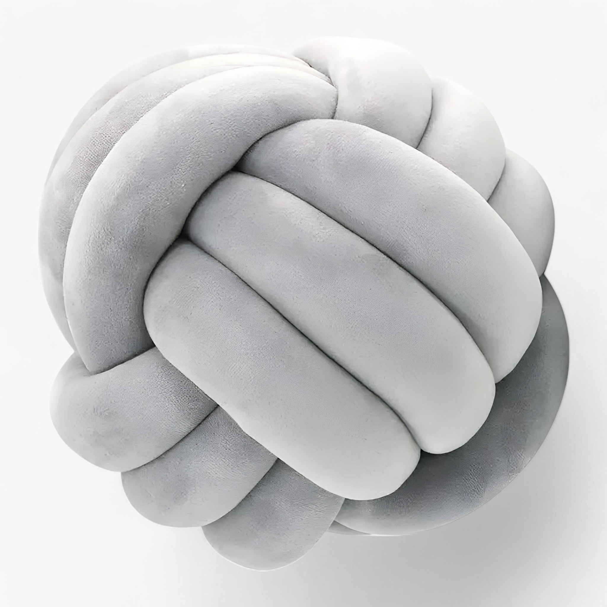 house & garden : Round Knot Pillow Cover - Cuddle and Decorative in Light Grey