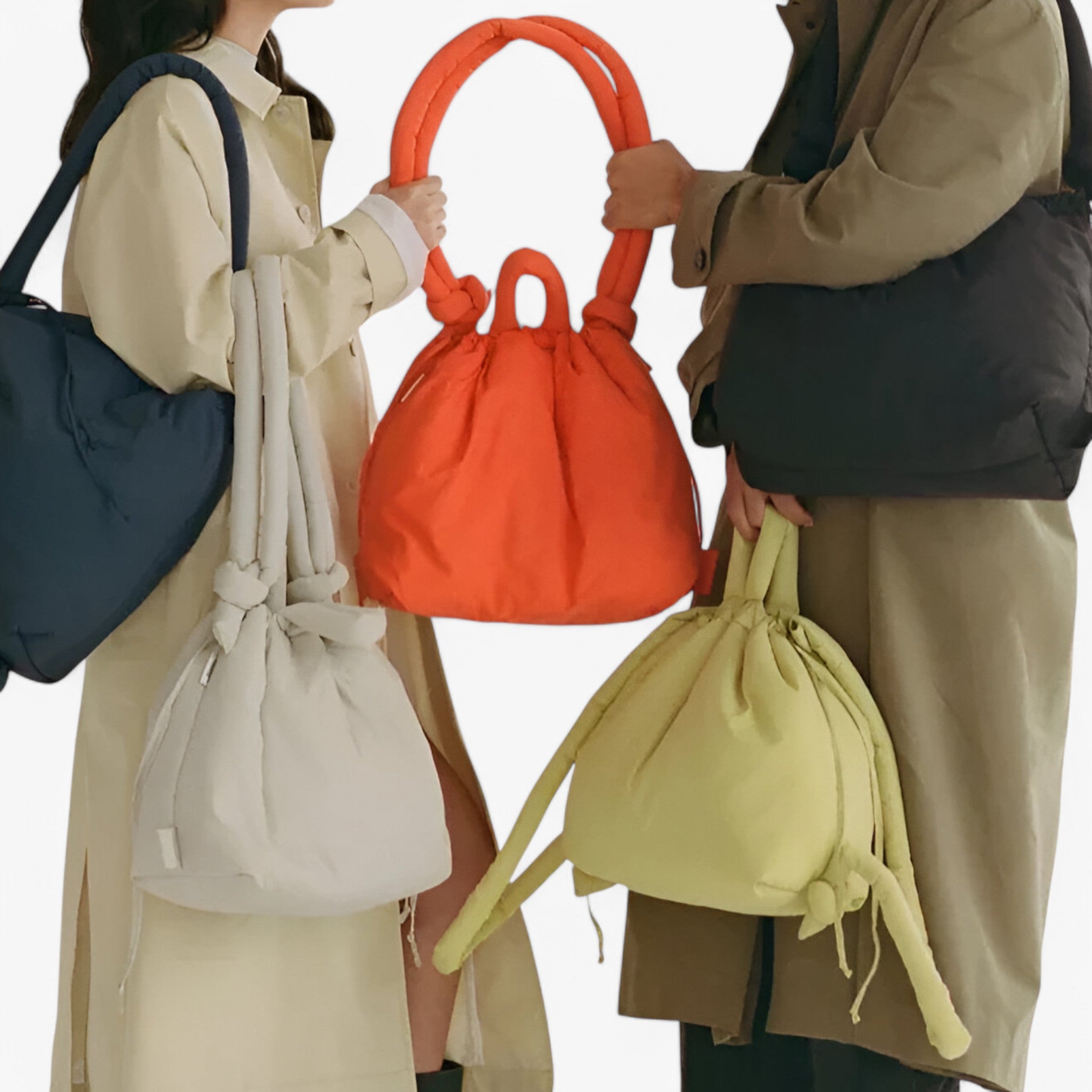 bags : Handtas Roze Puffer - Trendy Dames Schoudertas van Nylon in van Pantino