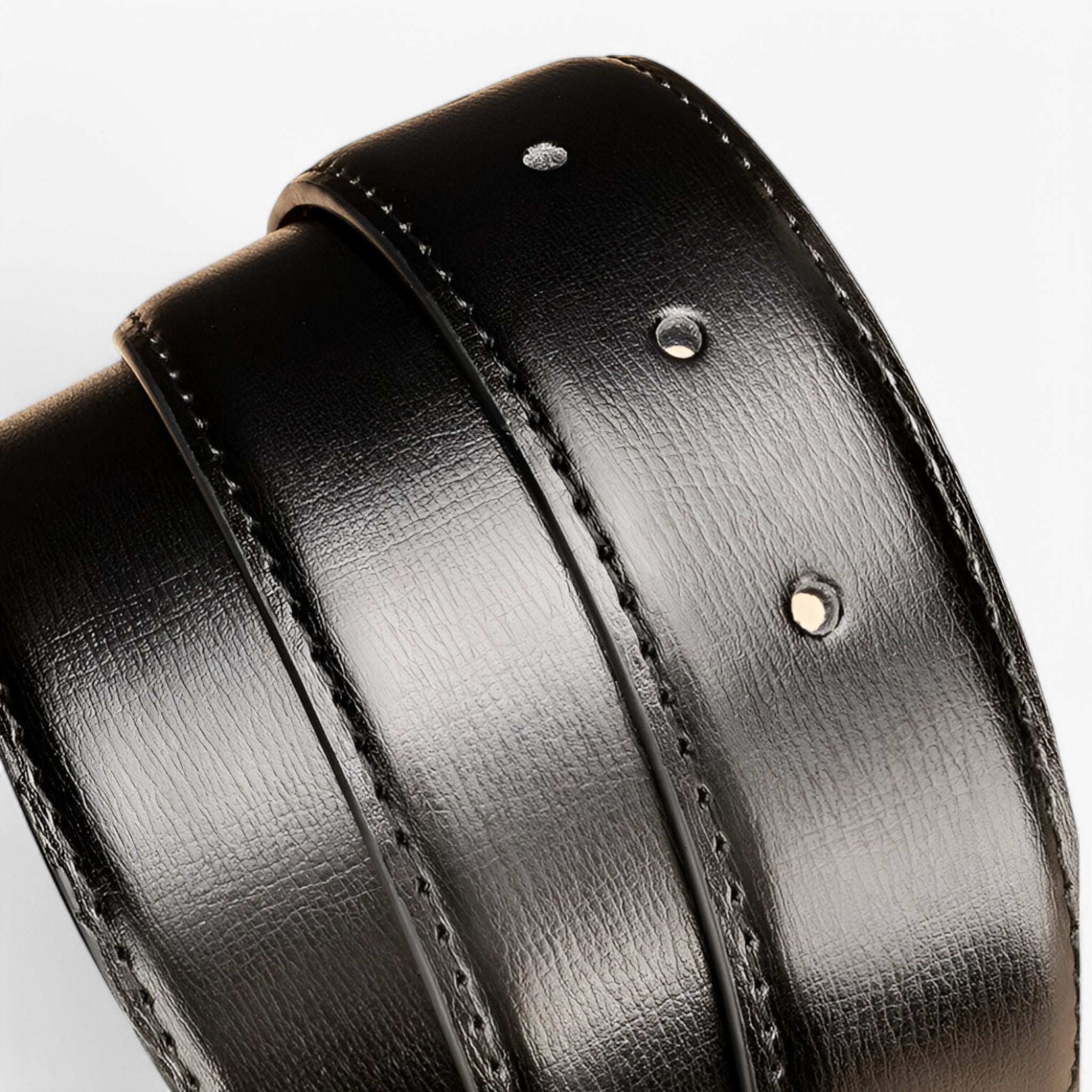 Belt : Riem Zwart - Elegante Leren in van Pantino