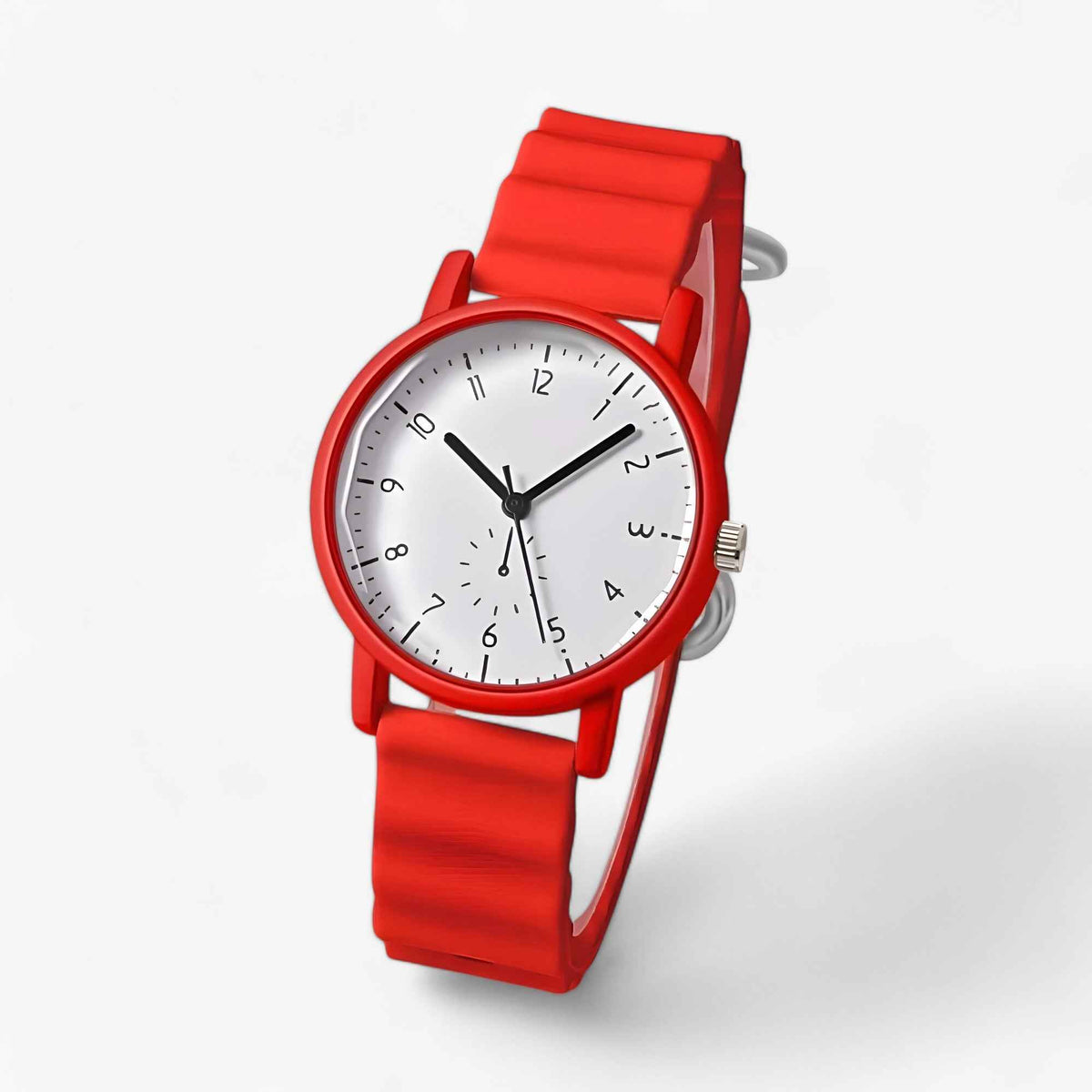 women's watch : Horloge Gelé - Siliconen Armband voor Golf Dames in Rosso van Pantinoshop