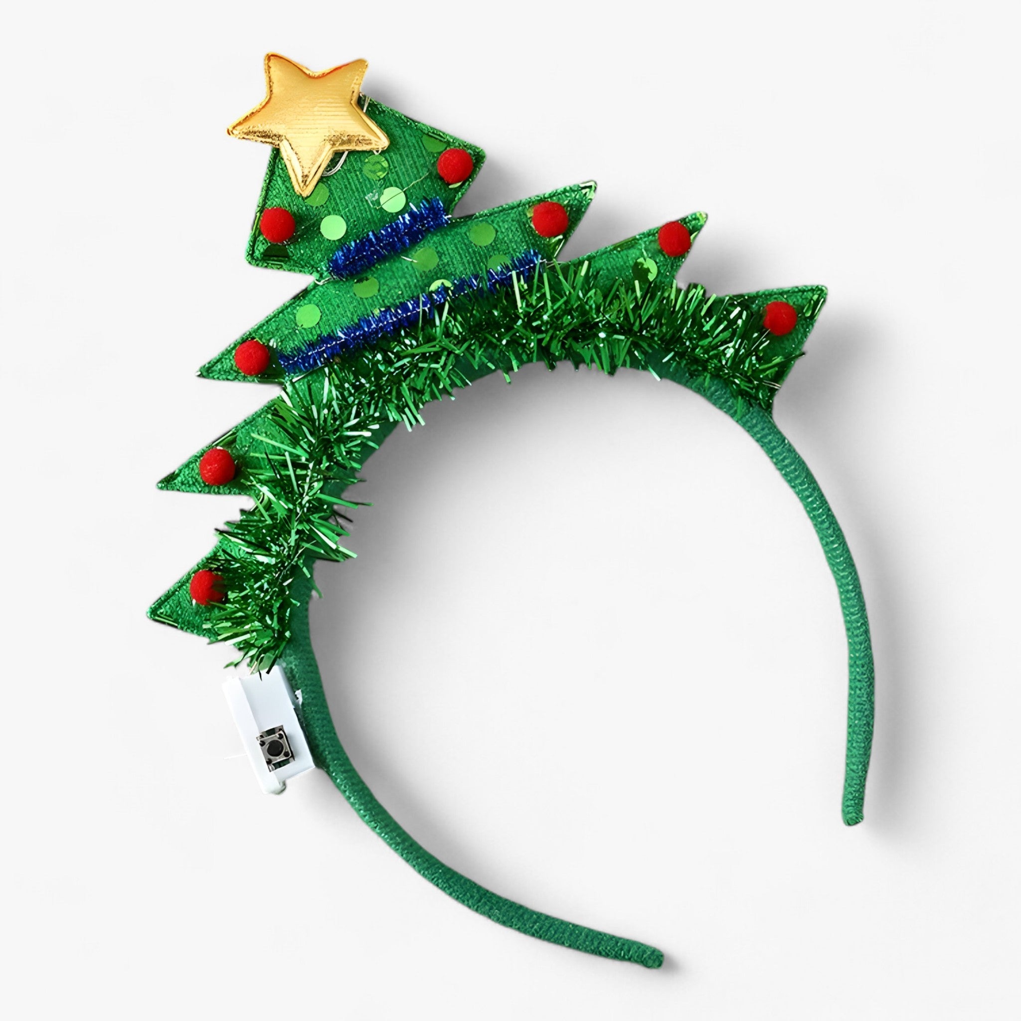 Headband : Hoofdband Dames - Kersttiara met Sneeuwvlok LED-Verlichting - Feestelijke voor Meisjes en in 2 van Pantino