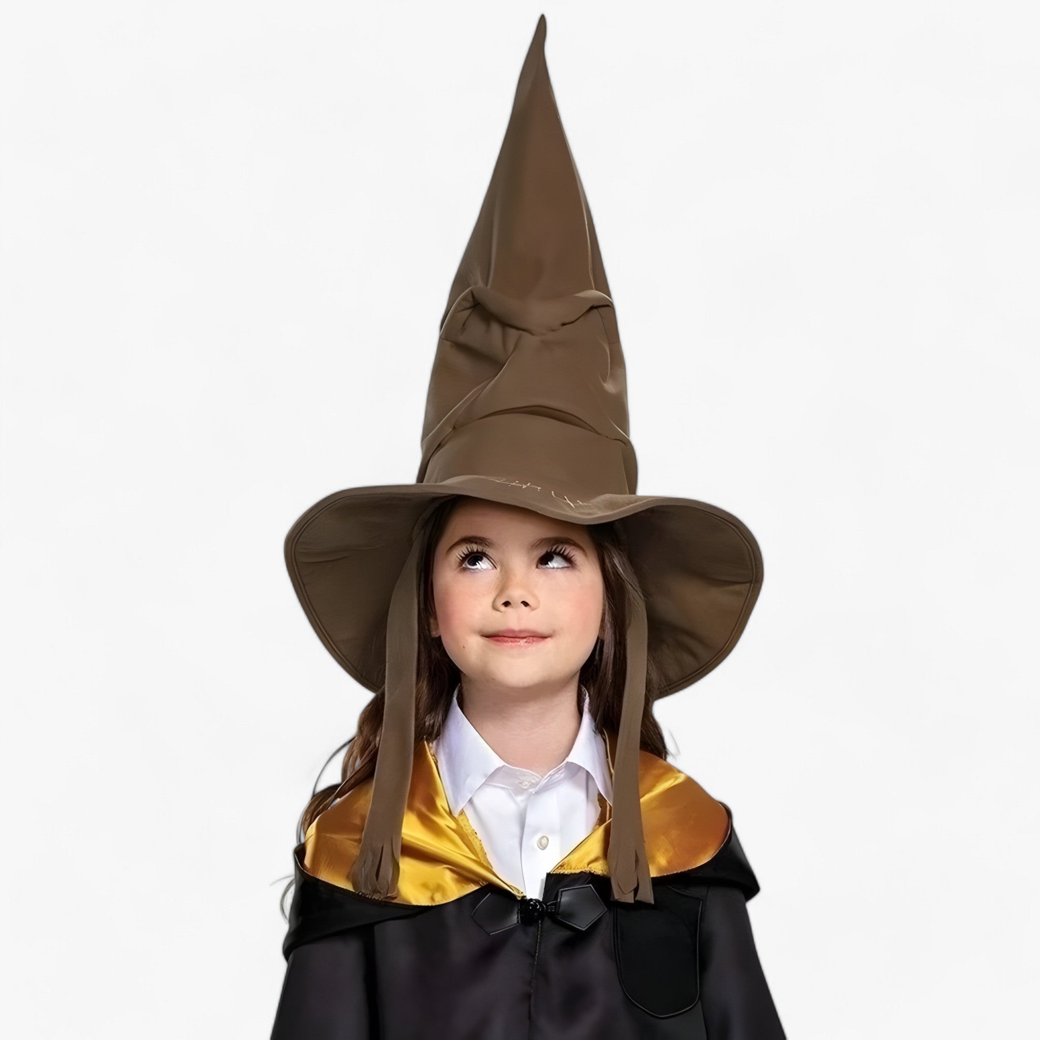 Hat : Hoed Dames Kastanjebruin - Heksenhoed van Zweinsteins - Unisex Accessoire voor Halloween Kostuum in van Pantino