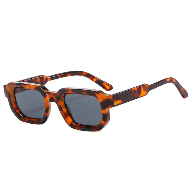 Zonnebrillen : Zonnebril Dames AVE Azure - Retro Square - UV400 in LEOPARD van Pantino