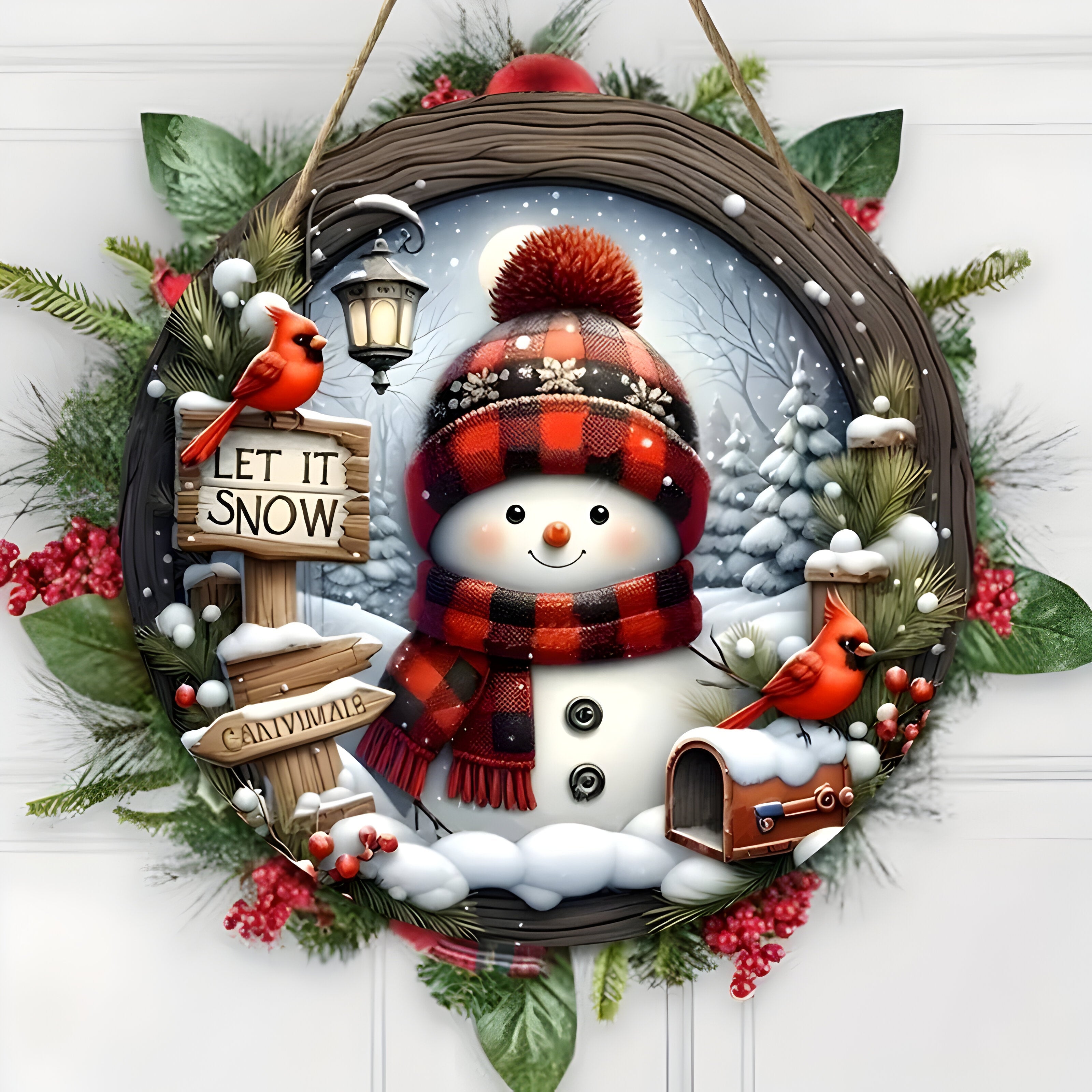 home & garden : Feestelijke Elegantie - Kerstmis Tafelcentrum Acryl Krans - Perfect voor Wand in van Pantino