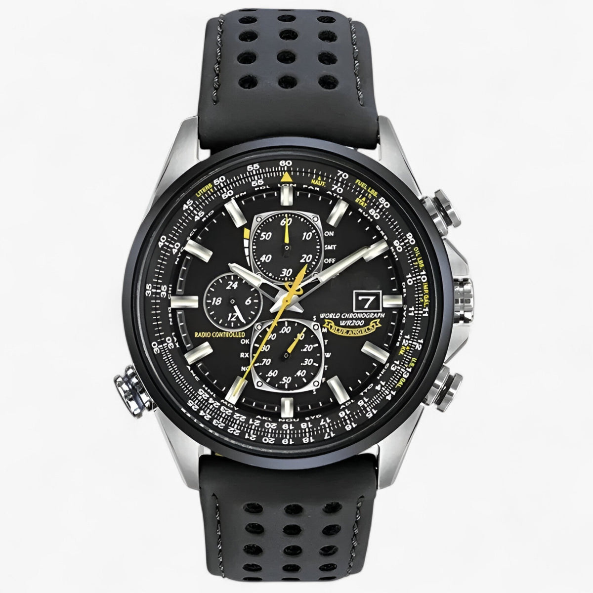 Heren Chronograaf Horloge MultiSteel 42mm – Staal Zilver, Blauwe Wijzerplaat