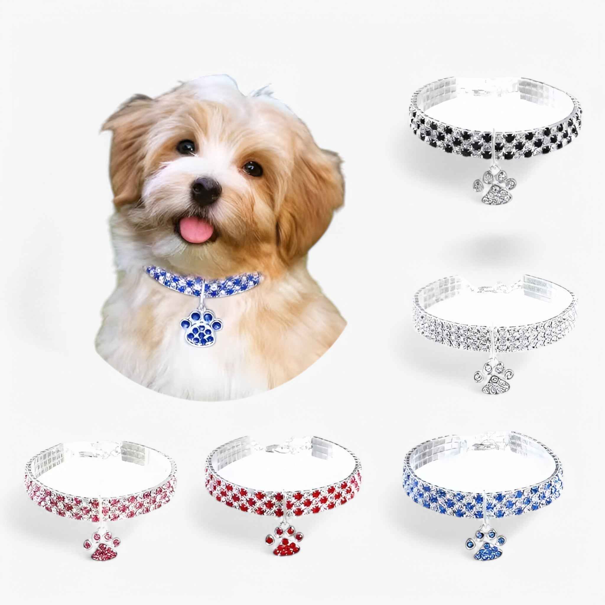 Pets & Supplies : Ketting Heren Luxe Zilver 925 met Hanger CZ Diamant Kristal Elegant in van Pantinoshop