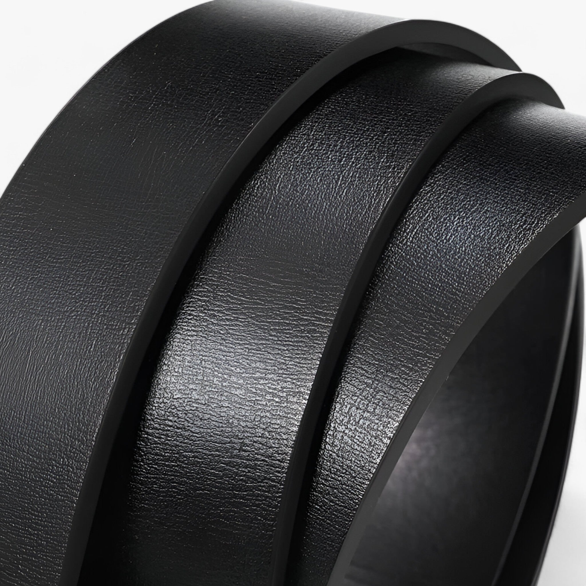 Heren Klassieke Riem van Echt Zwart Leer - Elegant en Functioneel voor Elke Gelegenheid