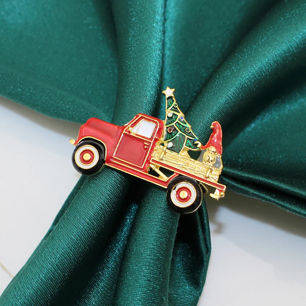 home & garden : 6 Kerstservettenringen met Dennenappels - Perfect in van Pantino