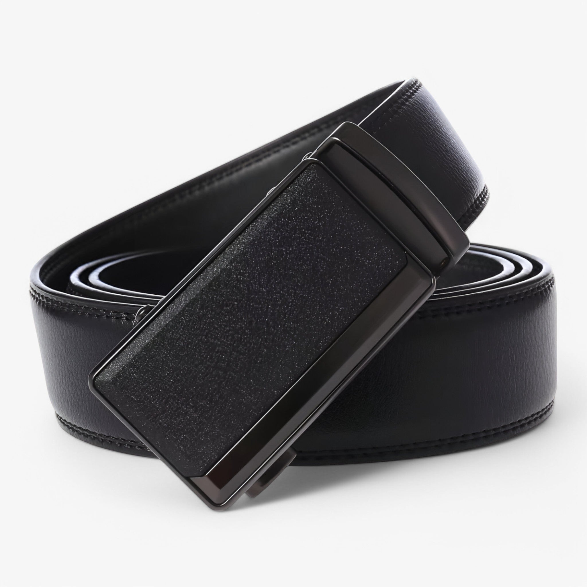 Belt : Riem Heren Zwart - Koeienhuid in van Pantino