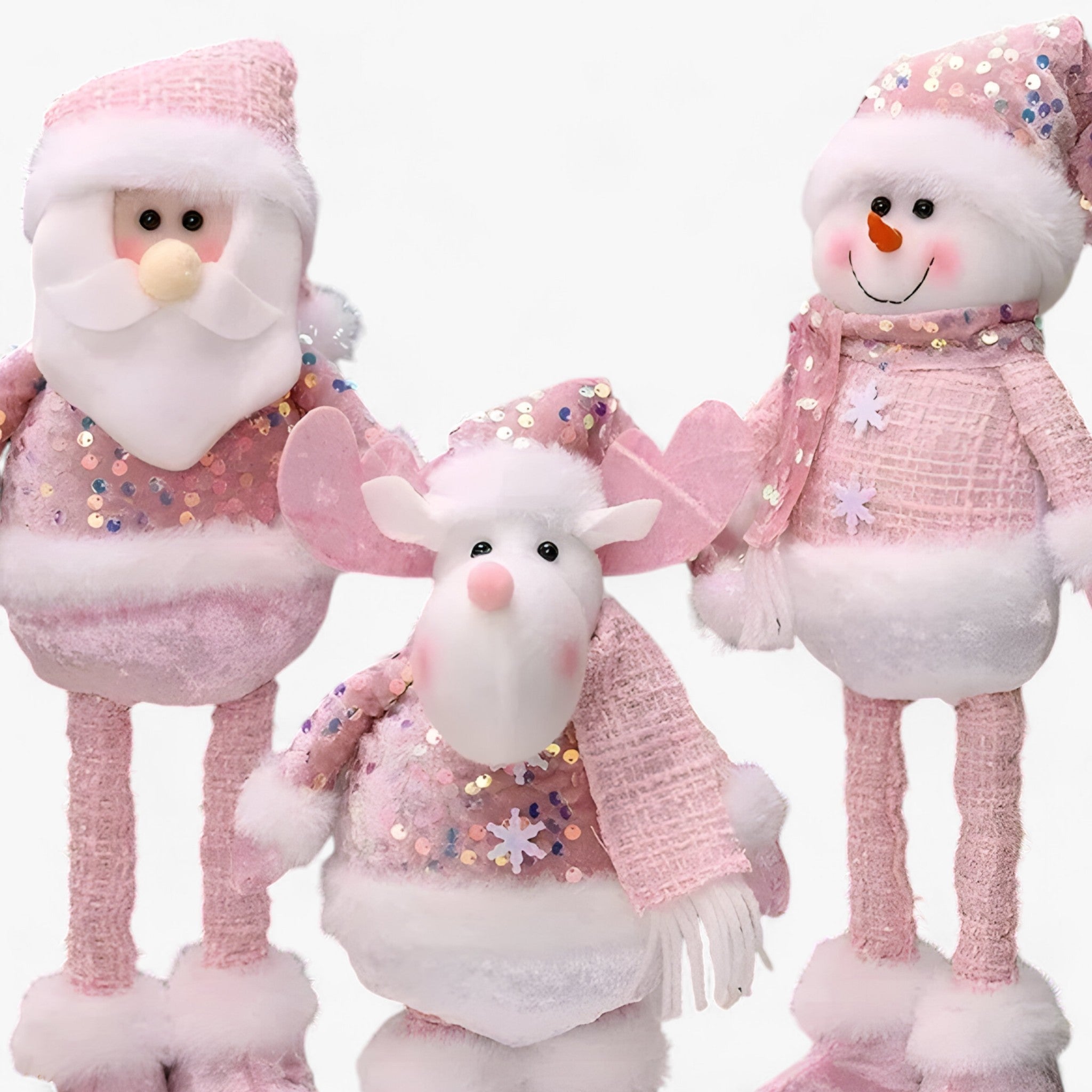 home & garden : Fantastische Winter - Kerstdecoraties Benodigdheden Sneeuwman Oude Roze - Voeg een Beetje Magie Toe aan Uw Interieur in van Pantino