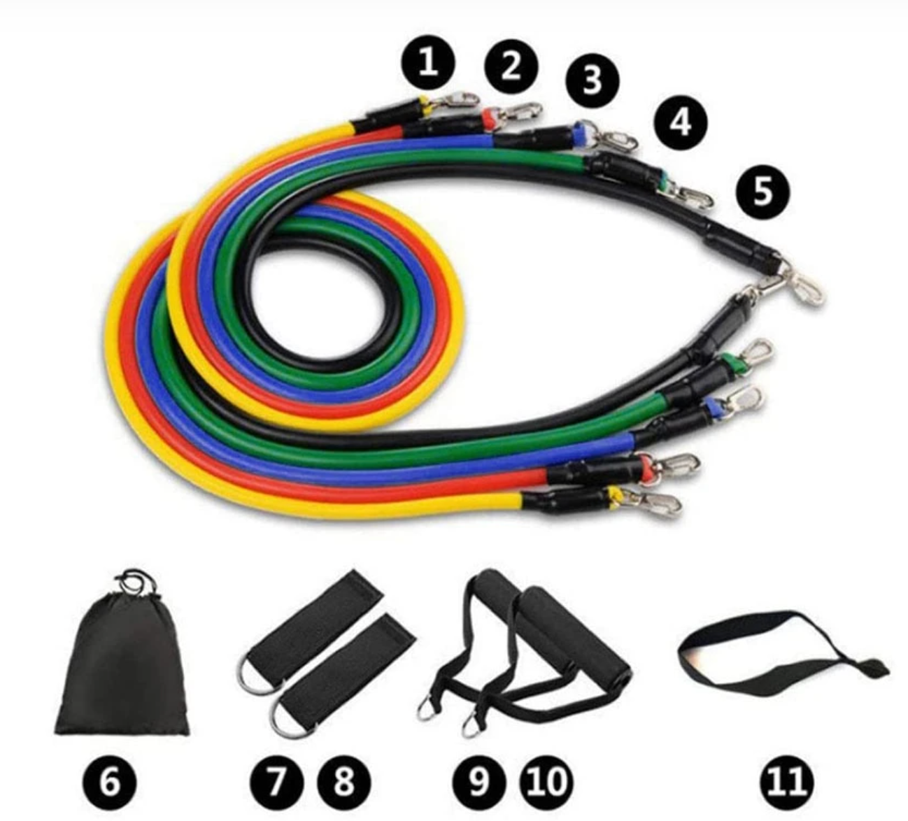 outdoor equipment : Weerstandsbanden Set - Thuis Training Heel Lichaam - Elastisch in van Pantino