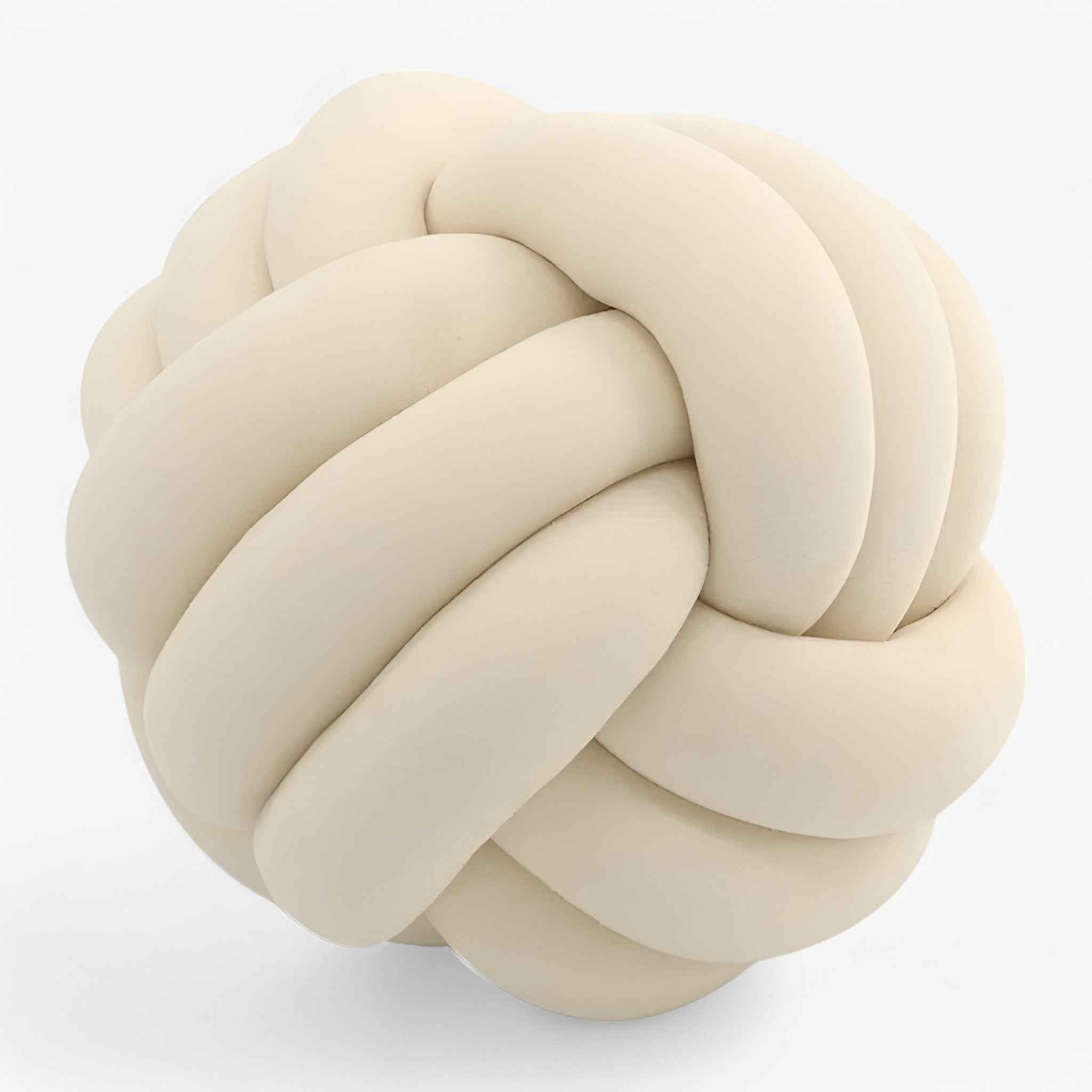 house & garden : Round Knot Pillow Cover - Cuddle and Decorative in Beige