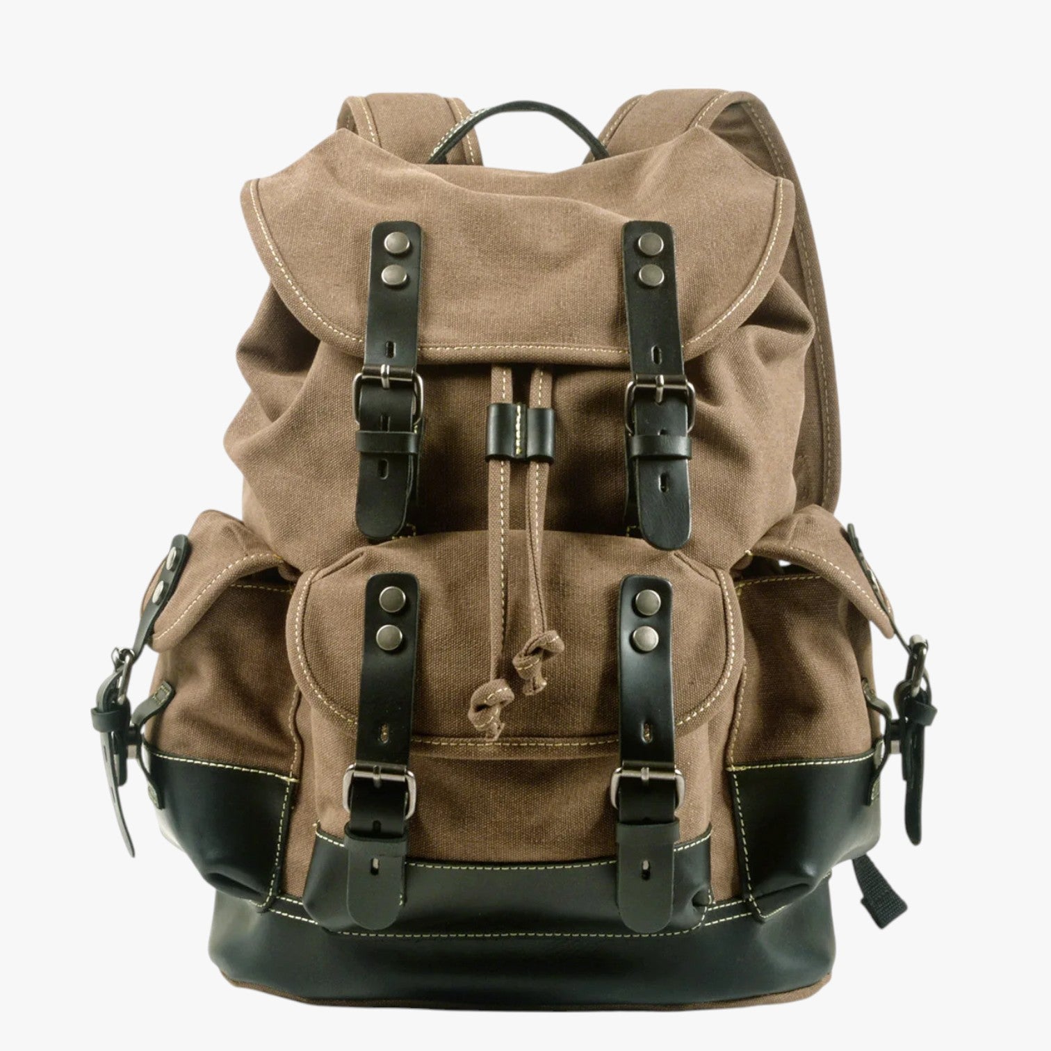 Bags : Heren Wandelrugzak Grote Capaciteit Canvas en Leer in van Pantinoshop