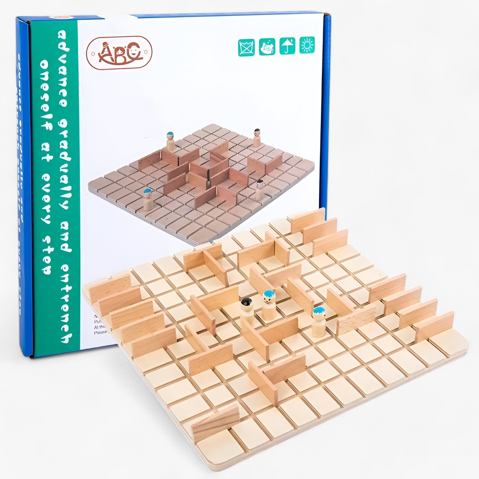 other : Slimme Strategie - Houten Quoridor Spel voor Gezinnen in van Pantino