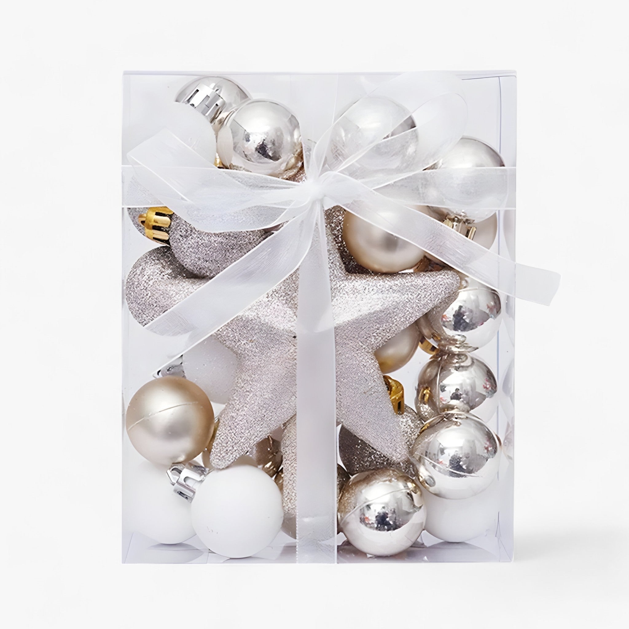 home & garden : Sophia's Deco - Set van 30 Kerstversieringen - Transformeer Uw Boom met Feestelijke Elegantie in Champagne van Pantino