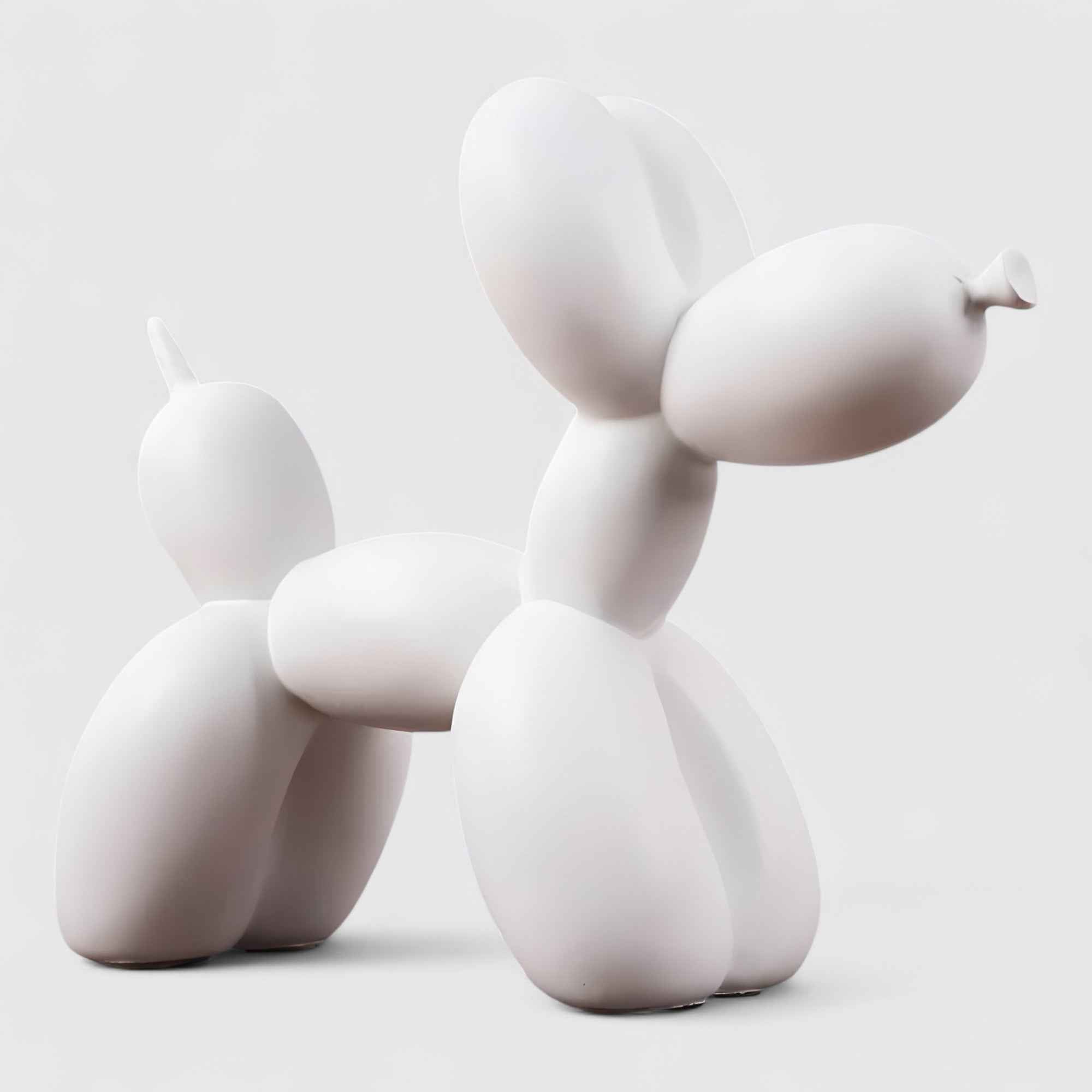 Beeld Hond Ballon Moderne Pop Art van Hars – Scandinavische Design Decoratie voor Tafel