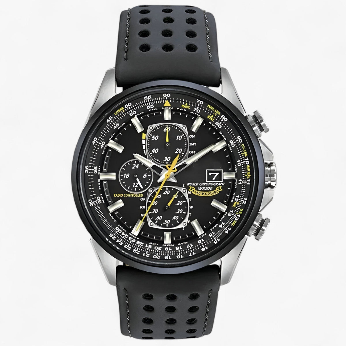 Heren Chronograaf Horloge MultiSteel 42mm – Staal Zilver, Blauwe Wijzerplaat