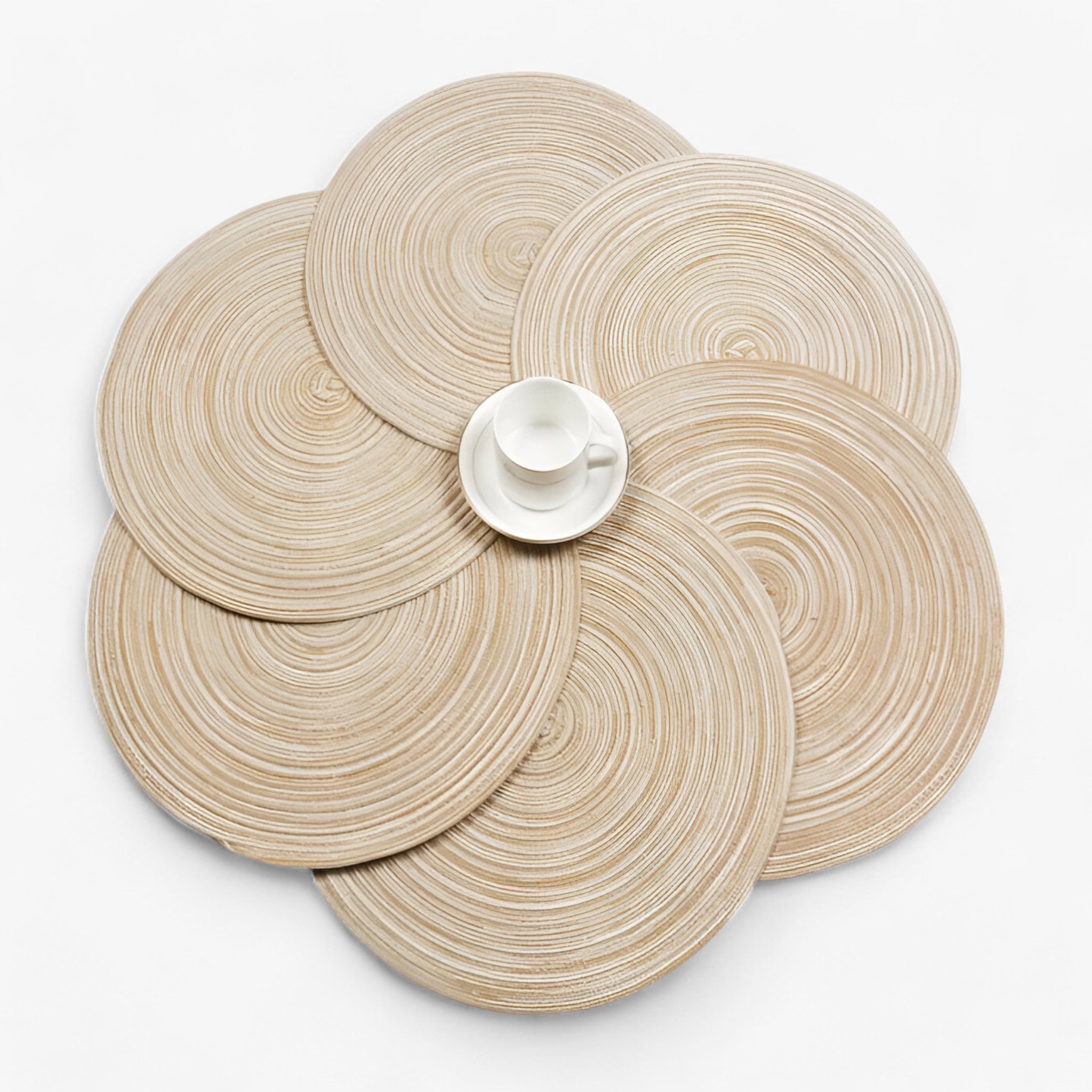 home & garden : Gevlochten Placemats - Duurzaam en Stijlvol - Donkergrijs in van Pantino