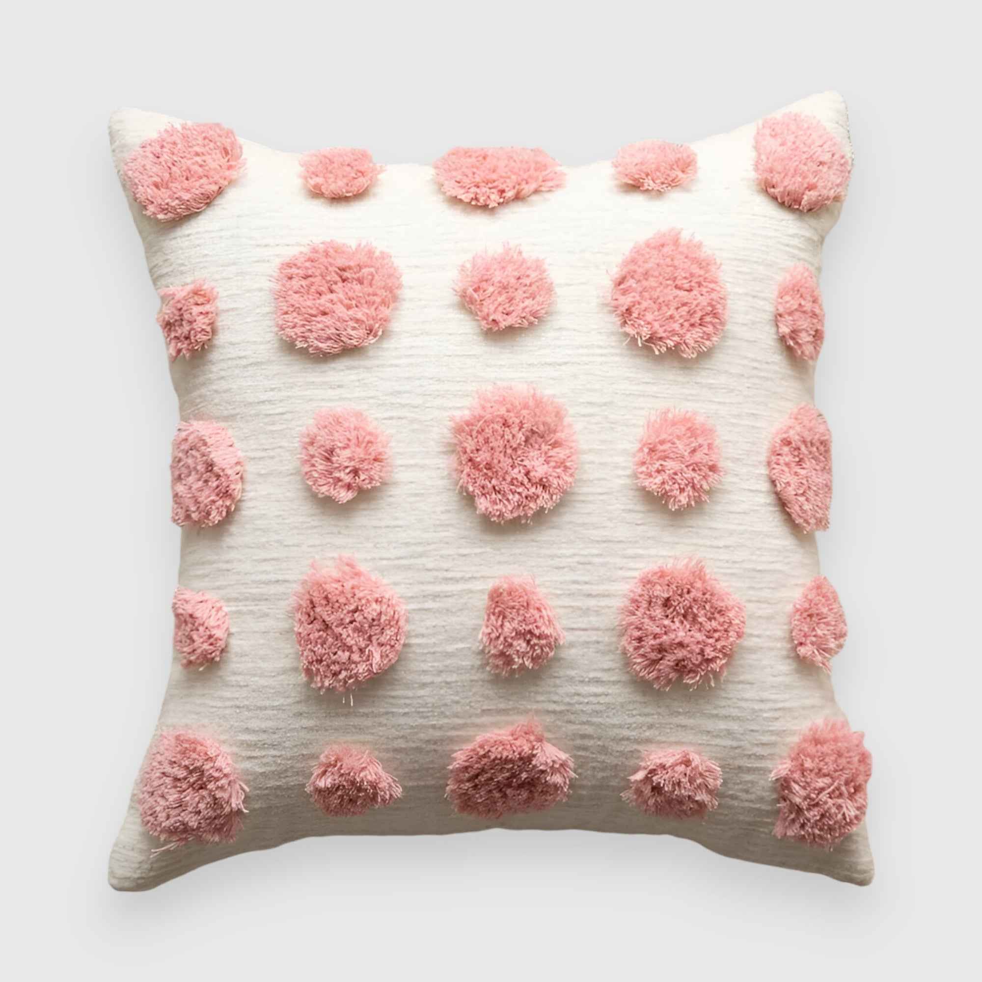 Decoratief Roze Fluwelen Gecapitonneerd Kussen