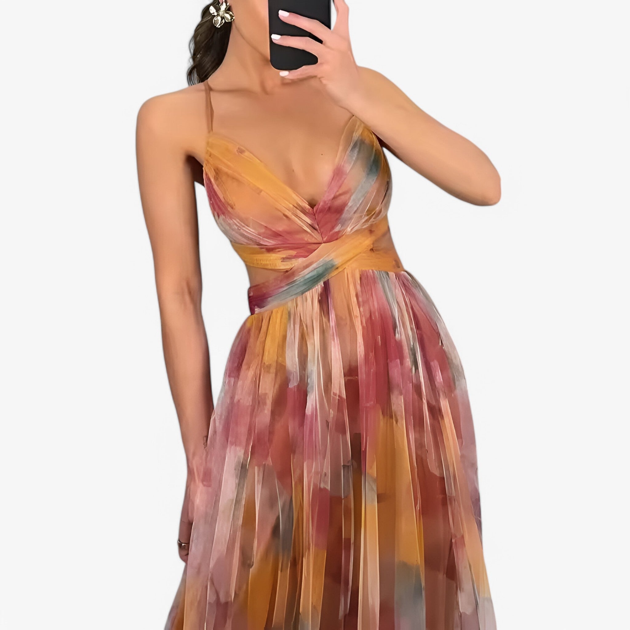 Dames Elegante Zwarte Kokerjurk met Ruche - Avond- of Cocktailjurk, Taglie S-XL