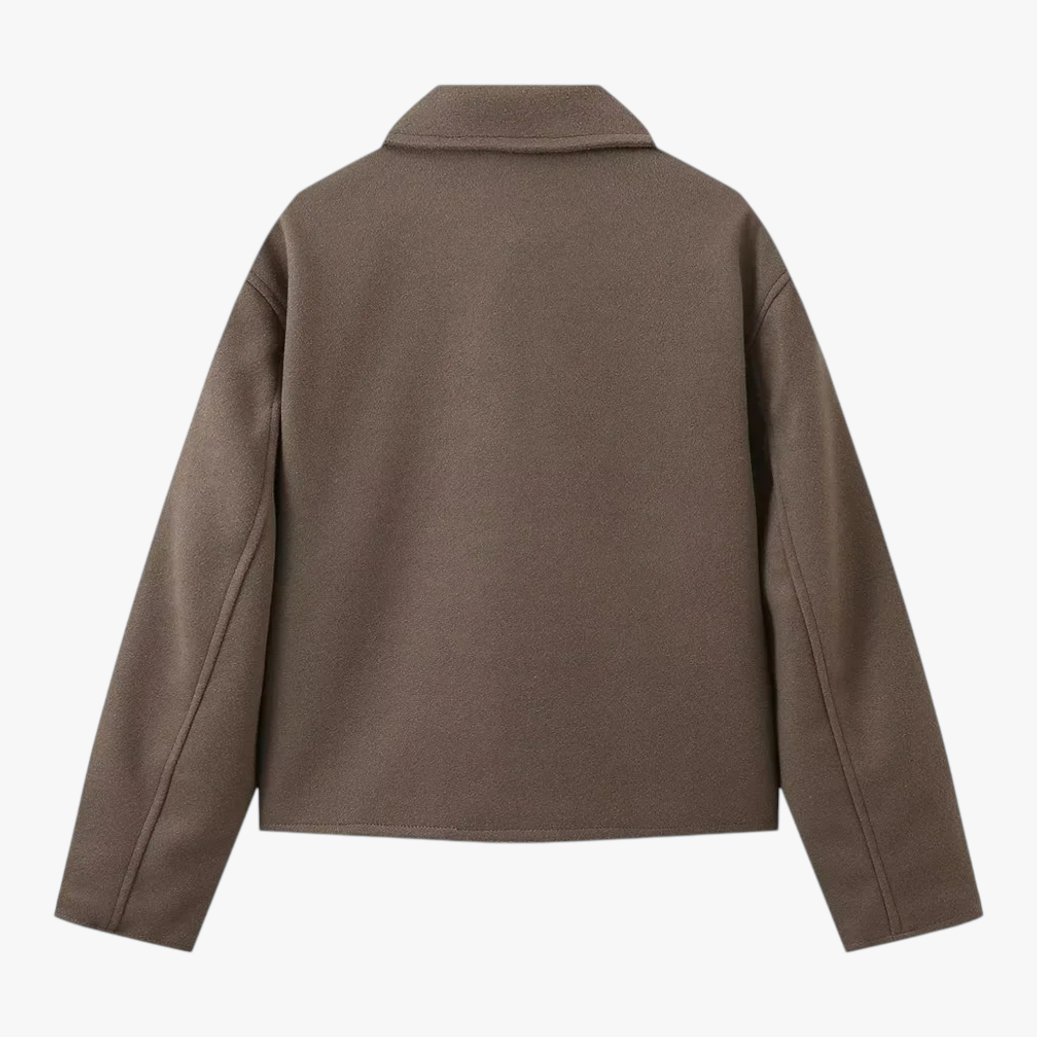 Damesjassen & -jacks : Winterjas Dames Donkerbruin - Vintage Wollen voor Koude Maanden in van Pantino