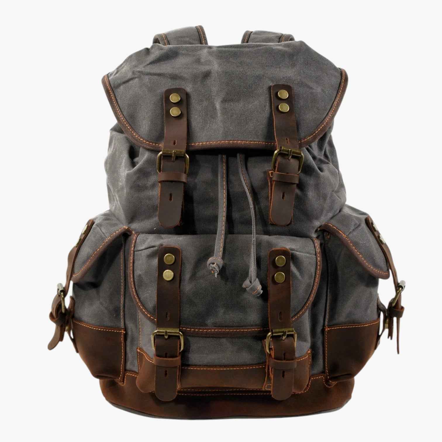 Bags : Heren Wandelrugzak Grote Capaciteit Canvas en Leer in van Pantinoshop