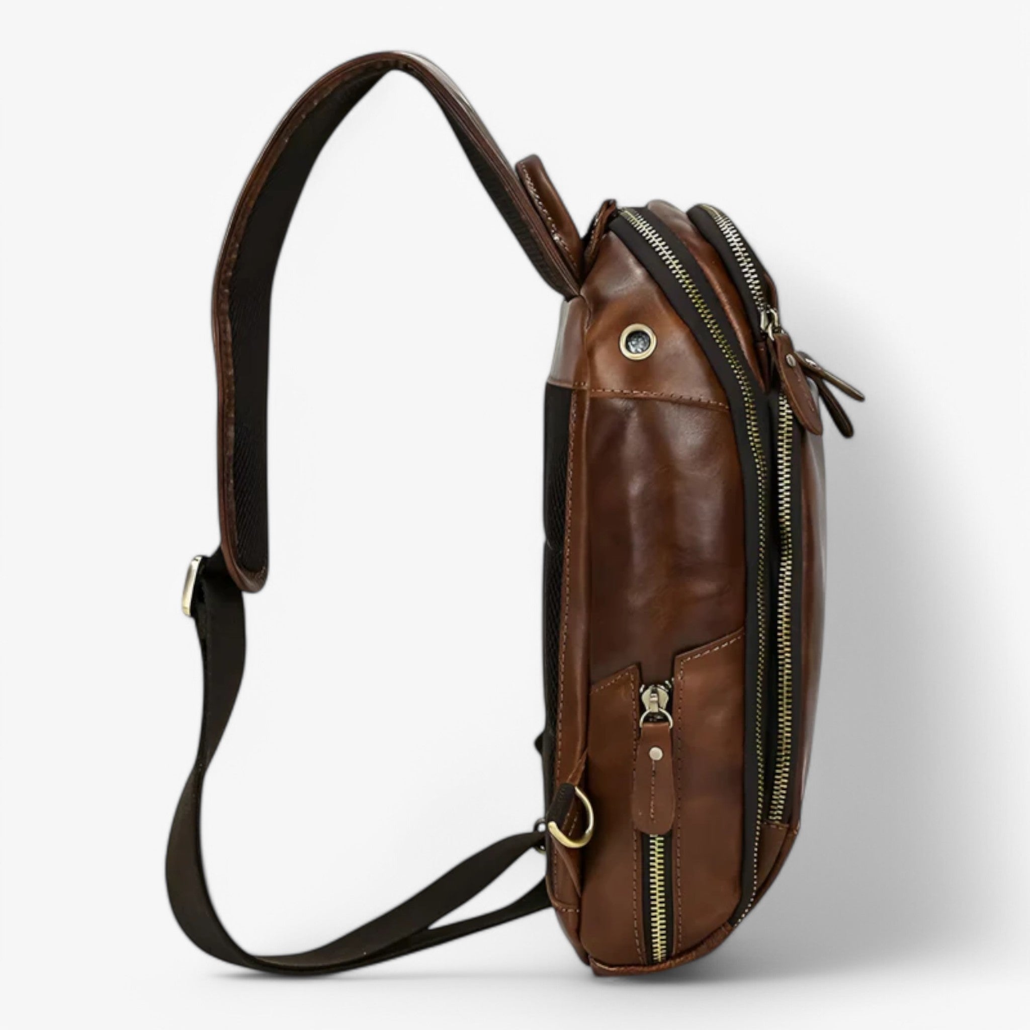 bags : Modern en Functioneel Heren Leder - Bruin in van Pantino