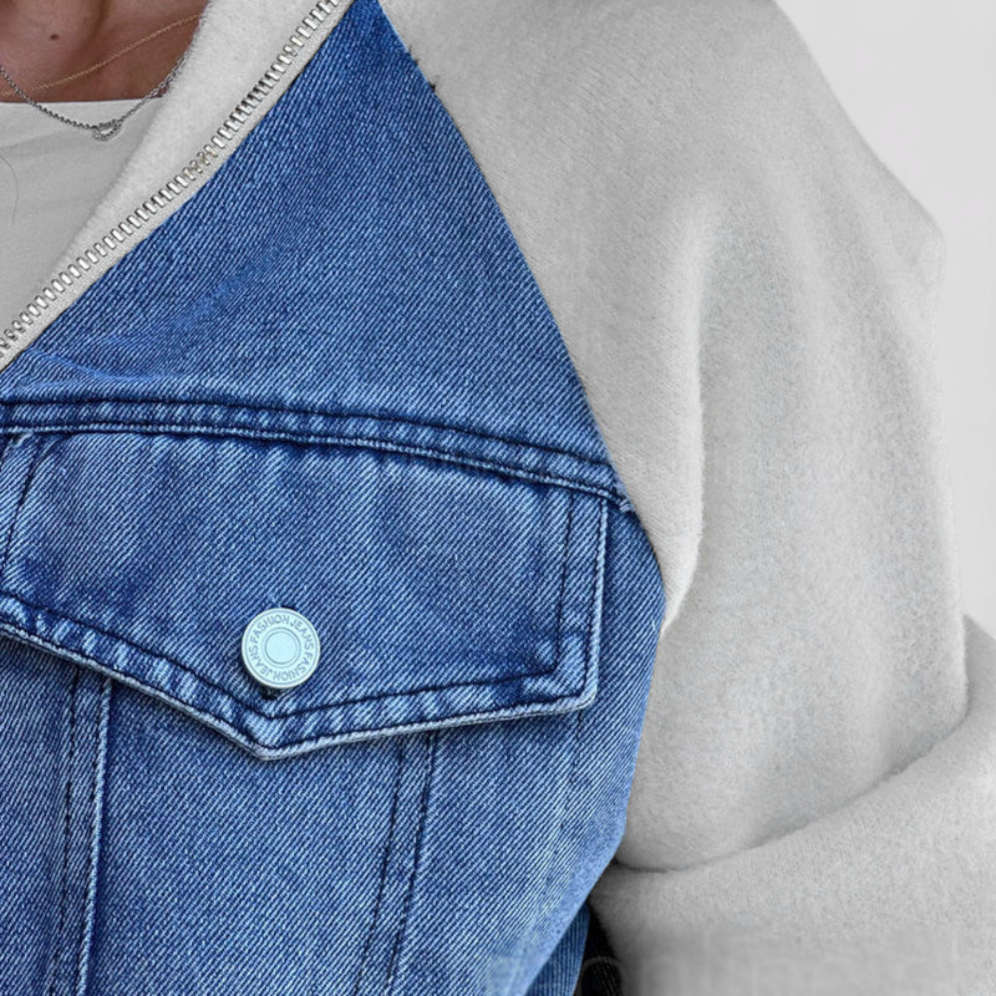 Clothes : Jack Dames Zwart - Veelzijdig Denimjack voor Katoen in van Pantino