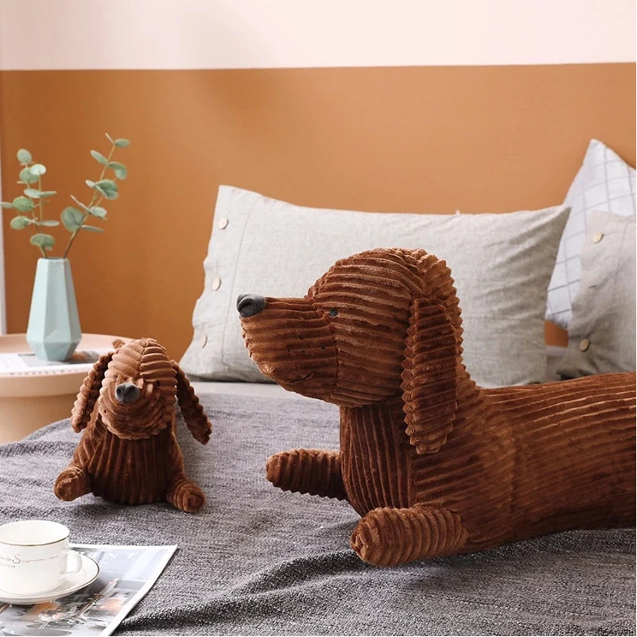 pets : Pluche Teckel Speeltje 55cm - Bruin in van Pantino