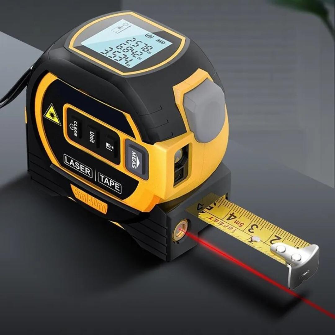 gadgets : Laser Afstandsmeter Geel - Ultieme Nauwkeurige Meting - Digitaal in van Pantino