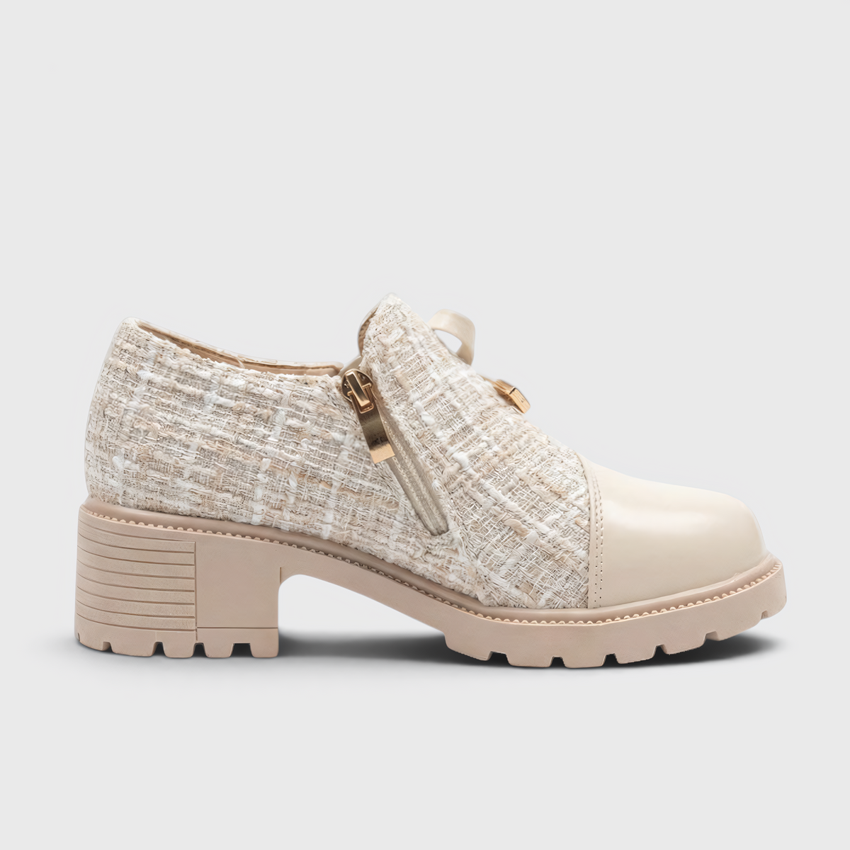 Julia - Schoenen met lage hak en ritssluiting