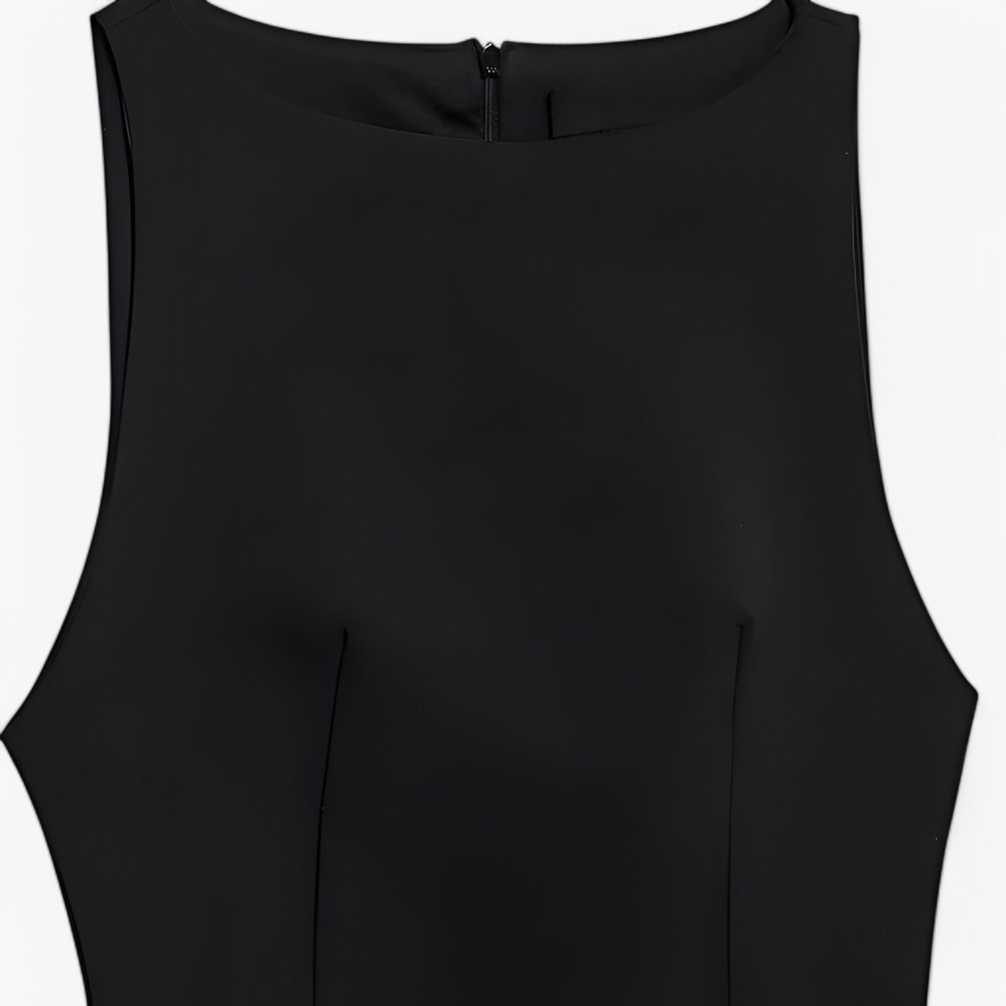 Damesjurken : Mini Jurk Dames Zwart met Veren - Elegante Mouwloze Cocktailjurk in van Pantino
