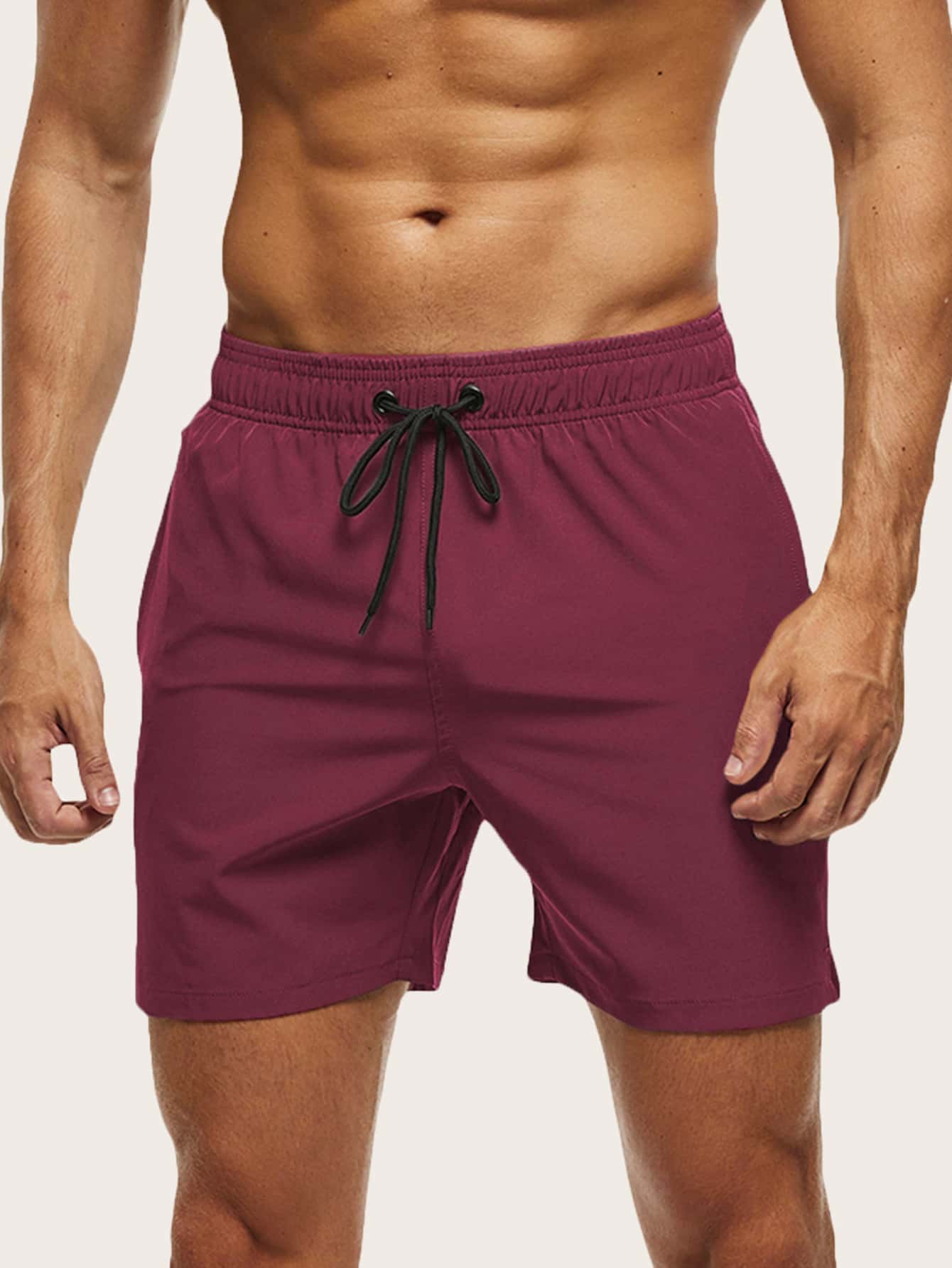 SS Heren Shorts : Zwembroek Heren | Sneldrogend & Flexibel Draagcomfort in Bordeaux van Pantinoshop