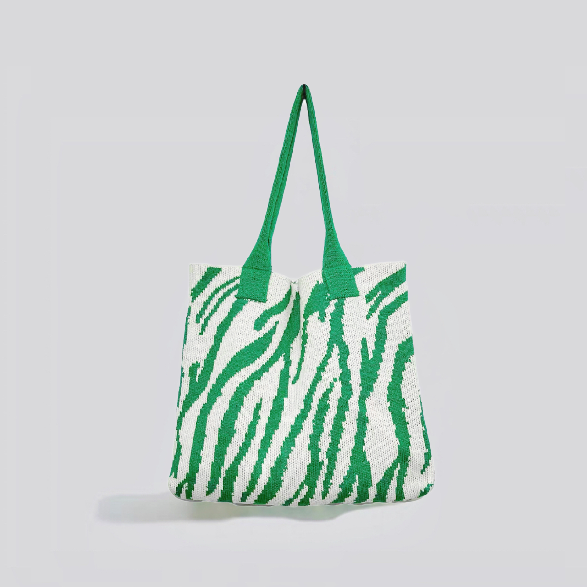 bags : ZeBra - Stijlvolle Tas Dames 4 Cm - Groen-Roze in Groen Wit van Pantino
