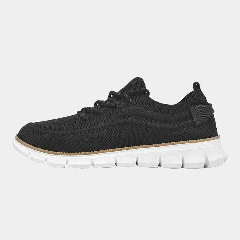 Heren gebreide sneakers met veters