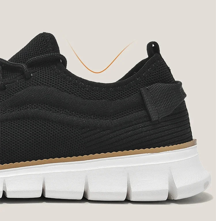 Heren gebreide sneakers met veters