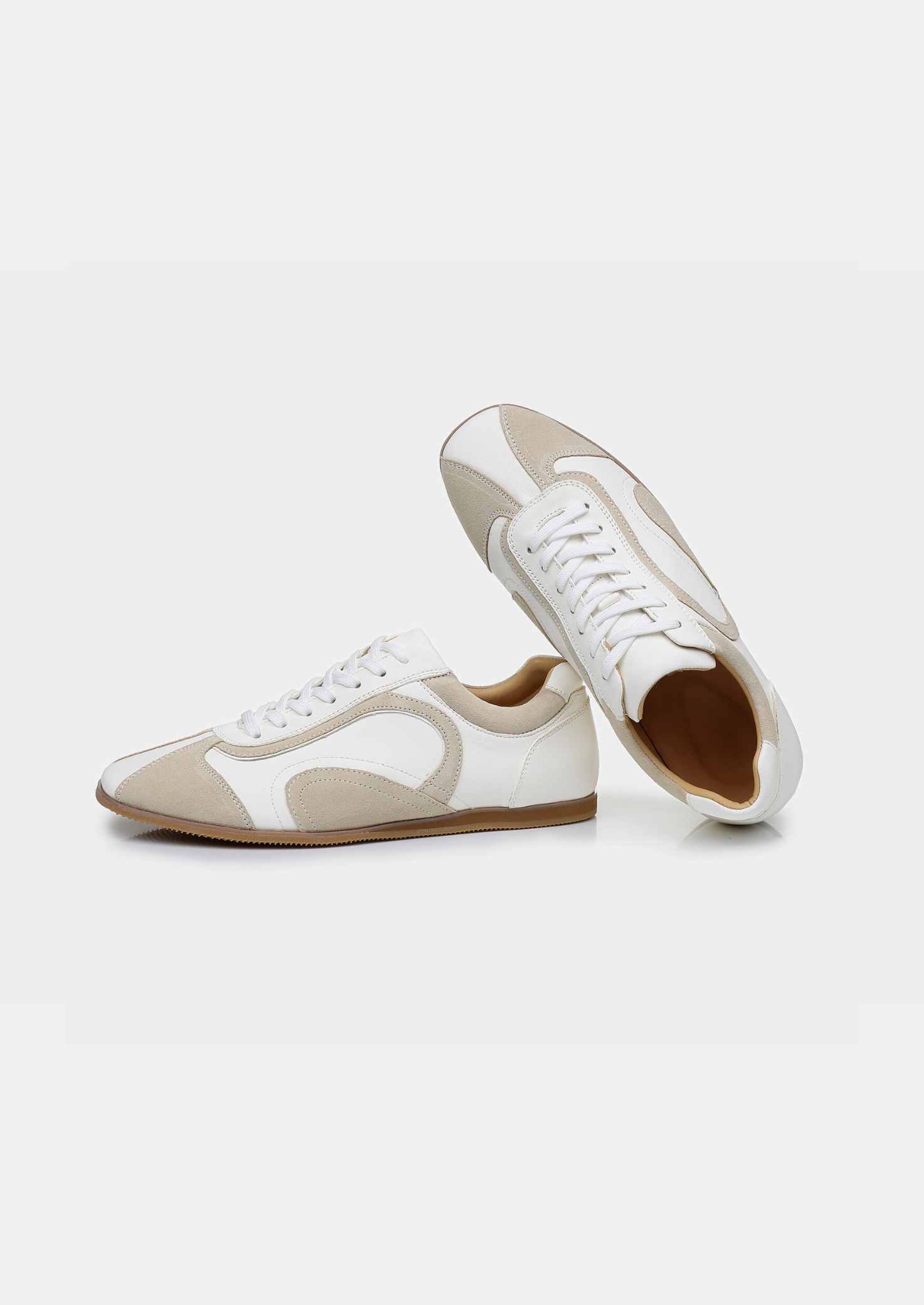 Herensneakers met platte zool