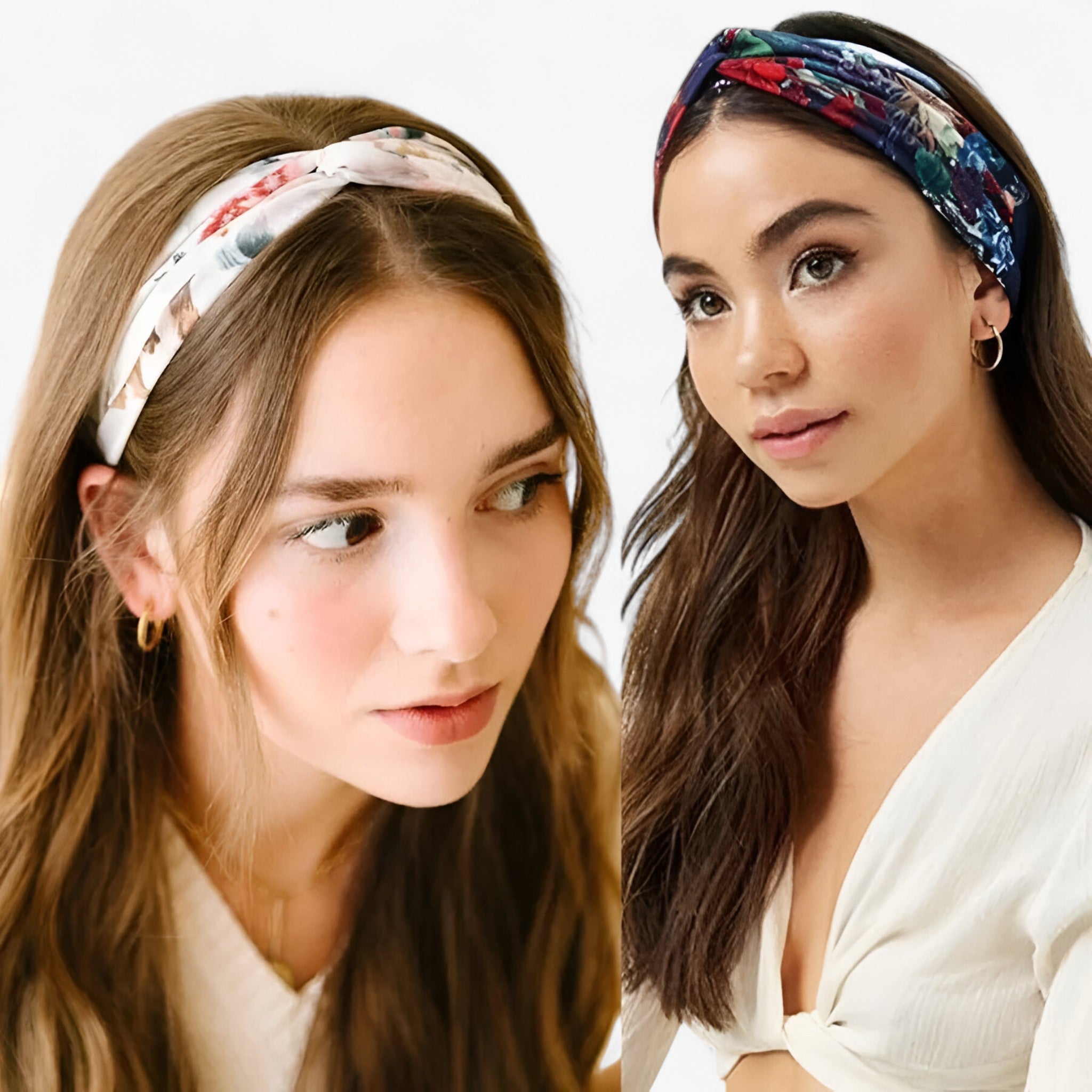 Fascia con stampa bohemien Bandana vintage - € : Bandana Haarband Dames Print Bohemien Vintage Bloemen Meerkleurig in van Pantino