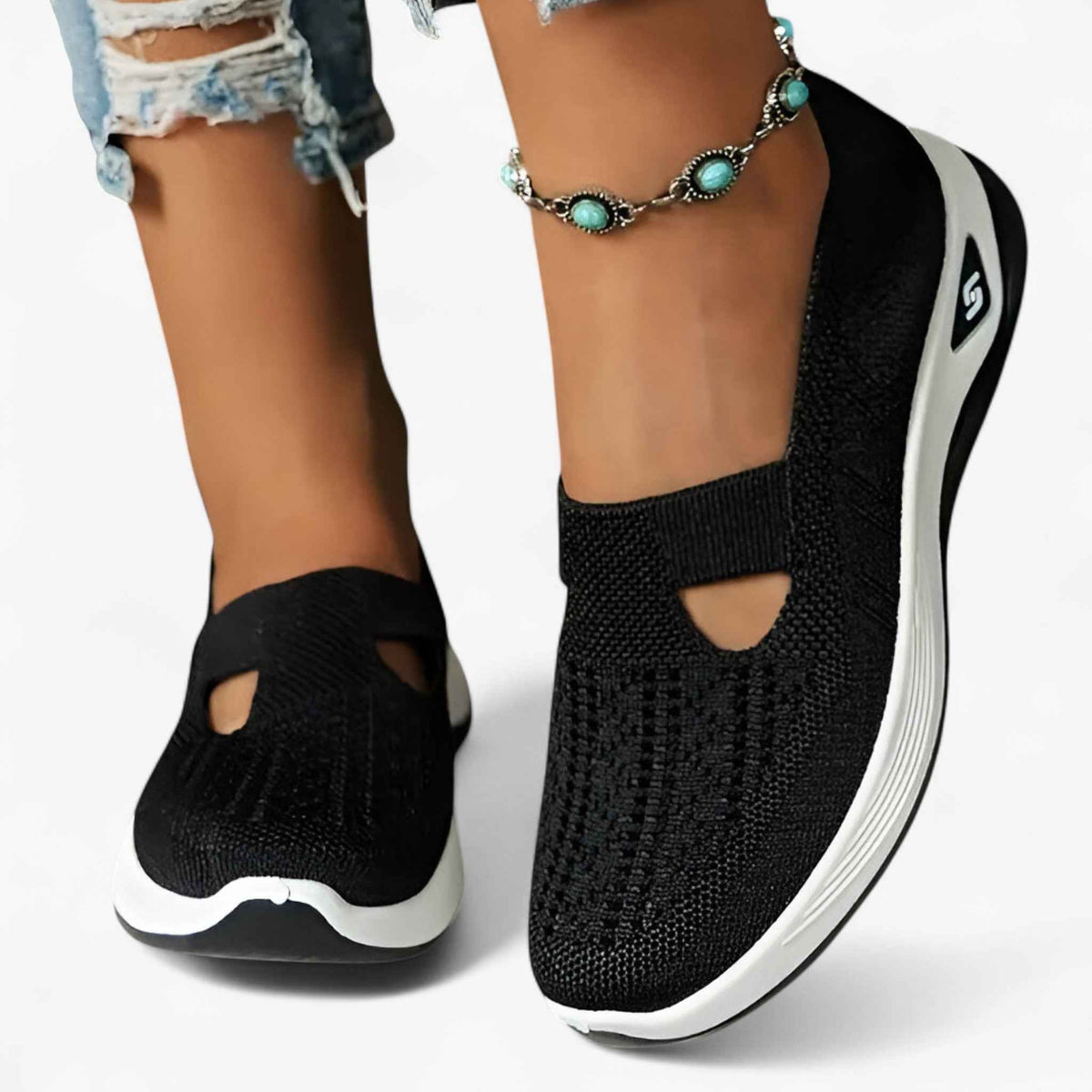 Damesschoenen van Denim Lichtgewicht & Comfortabel met Effectieve Demping