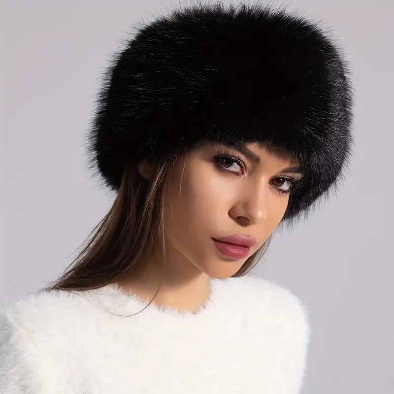 Headband : Pluche Hoofdband Dames - Stijlvol Warm Winter - Pluche in van Pantino