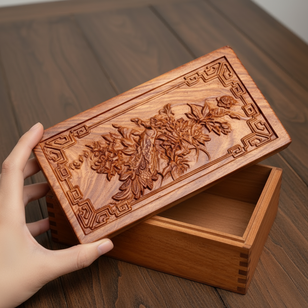 Jewelry Box : Sieradendoos Hout - Geheime Sluiting - Opbergdoos Sieraden in van Pantino