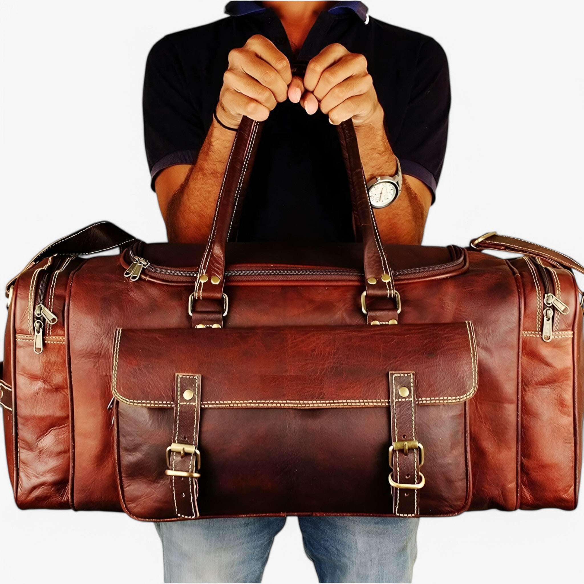 bags : Stijlvolle en Ruime Weekender Duffle in van Pantino
