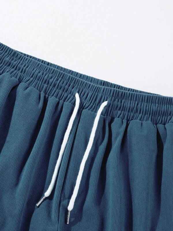 male shorts : Heren Shorts met Elastische Taille en Koordjes, Relaxed Fit in van Laarhout Mode