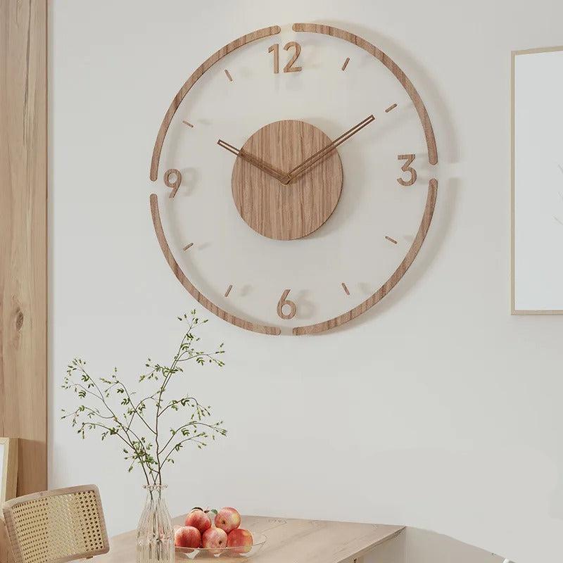 Minimalistische Houten Wandklok – Strak Design, Bestseller