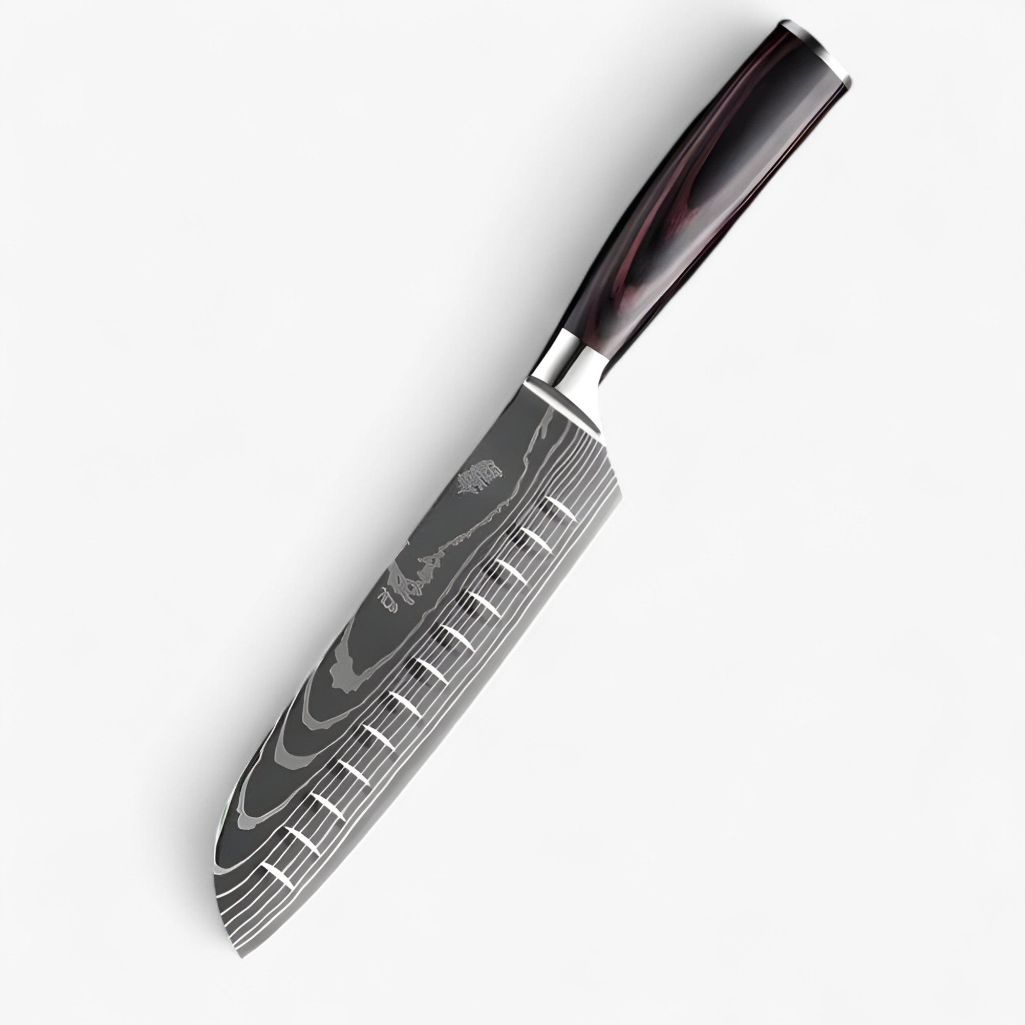 Home & Garden : Imperial Keukenmes van Roestvrij Staal met Scherp Lemmet in 7" SANTOKU-MES van Pantino