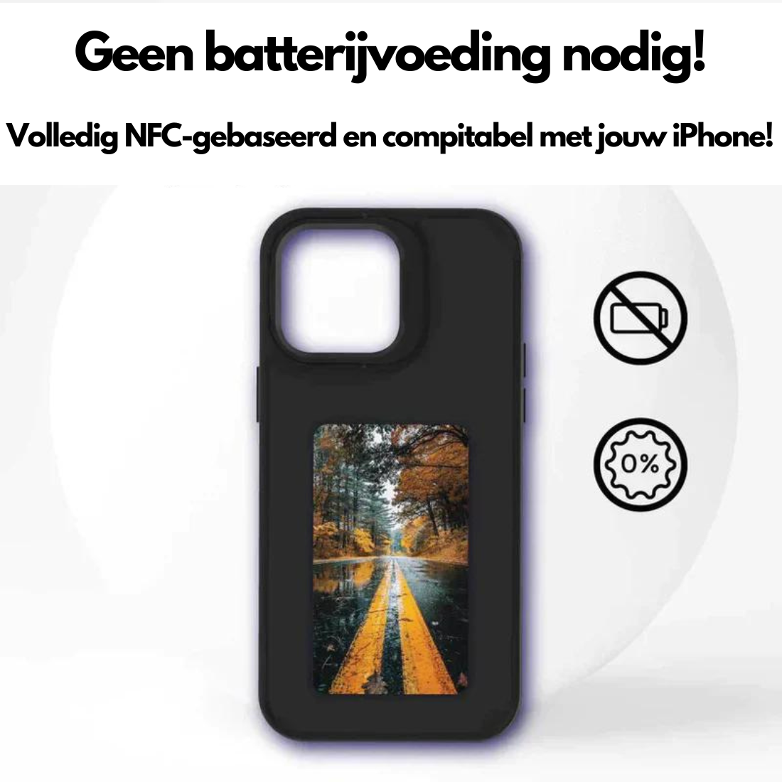 Phone Case : Telefoonhoesje Zwart - Canvas Cover Stijlvol Design - Canvas in van Pantino